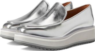 Johnston & Murphy Gracelyn Venetian Womens Sandals Silver Italian Metallic : 7.5 M, Leather