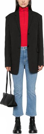 Theory Le Crop Mini Bootcut Jeans In Blue