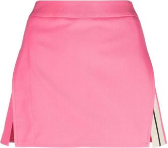Palm Angels Fuchsia Pink Stripe Detail Mini Skirt
