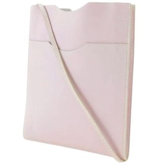 Herm&egrave;s Pre-owned Onimetou Calf Shoulder Bag - Dames - Pre-owned - Roze - Maat: ONE Size Leer