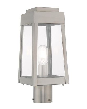 Livex Lighting Livex Oslo 1 Light Brushed Nickel Outdoor Post Top Lantern
