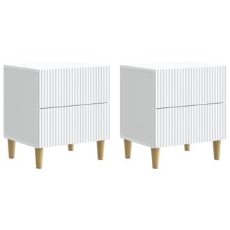 vidaXL Armario De Noche 2 Pcs 43 X 34,5 X 48 Cm Madera De Ingenier&iacute;a Vidaxl