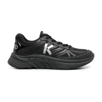 Kenzo Schoenen, Heren, Zwart, 42 EU, K Logo Sneakers met veters