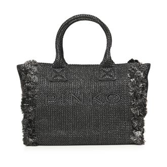 Pinko Tote Bags, female, Black, Size: ONE SIZE Borsa
