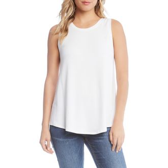 Karen Kane French Terry Tank in White at Nordstrom Rack, Size X-Largep