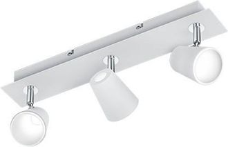 Trio Plaf&oacute;n 3 Focos Led Orientables Narcos Blanco Lighting