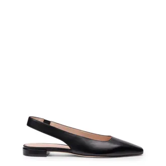 Stuart Weitzman Stassi Slingback Flat - female - Stuart Weitzman - Ballerina Shoes - Black - 4 1/2 UK - Shoes