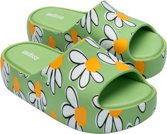 Melissa Platform Sandal in Green/White/Yellow at Nordstrom Rack, Size 10