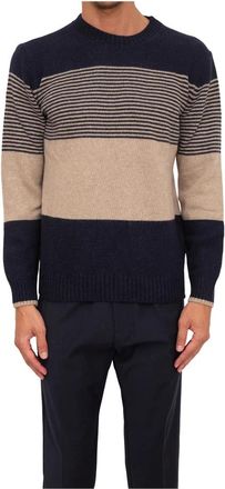 Liu Jo Maglia Giro Multirighe Multiblock - Heren - Ronde hals truien - Veelkleurig - S - Wol - Truien & Vesten