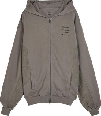 Represent 247 Uprising Hooded Cotton Sweatshirt - Grey - M