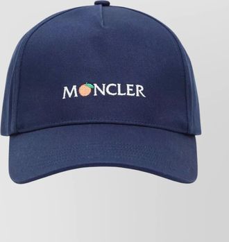 Moncler logo baseball cap curved brim