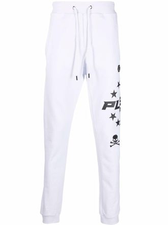 Philipp Plein Pantaloni sportivi con coulisse - Bianco