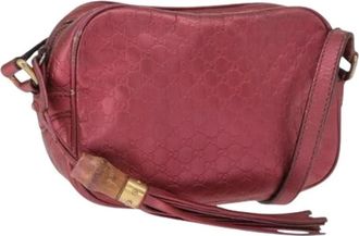 Gucci Pre-owned Vintage Cross Body Bag - Dames - Vintage Schoudertas - Roze - ONE Size - Leer - Vintage