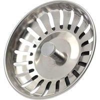 OEM Juego De 5 Coladores De Cesta Universales De Acero Inoxidable De 8 Cm Para Fregaderos De Cocina Y Ba&ntilde;o. Filtro De Doble Capa Con Tap&oacute;n Y Escurridor. -