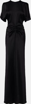 Victoria Beckham Isabella gathered satin gown