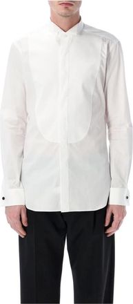 Xacus Plastron Formeel Overhemd - Heren - Zakelijke Overhemden - Wit - M - Katoen - Overhemden