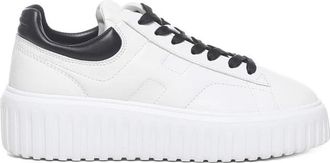 Hogan Witte leren sneakers - Dames - Sneakers - Wit - 38 1/2 EU - Leer - Schoenen