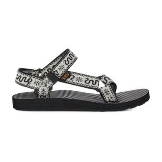 Teva Womens Original Universal Sandal In Bandana White/ Black