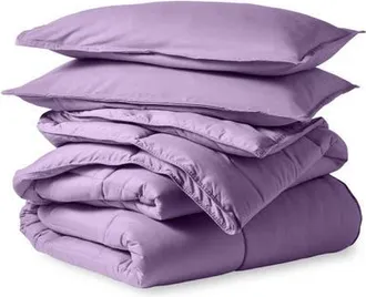 Bare Home All-Season Down Alternative Comforter Set - Oversized King in Lavender at Nordstrom