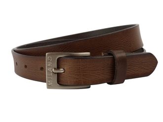 Milano Mens Full Grain Leather Belt 1 in Black or Mid Brown/All Sizes (L - 36 - 40 (91cm - 102cm), MID BROWN)