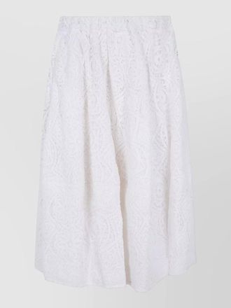 Comme Des Gar&ccedil;ons midi skirt lace floral balloon cut