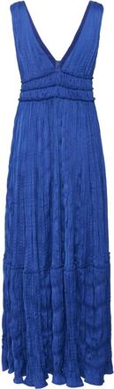 Inwear Alexa IW Long Dress - Dames - Maxi kleedjes - Blauw - M - Kleedjes