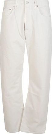 A Gold E Wide Jeans - Heren - Loose Fit Jeans - Wit - W31 - Jeans
