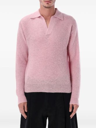 Auralee Maglione con colletto - Rosa