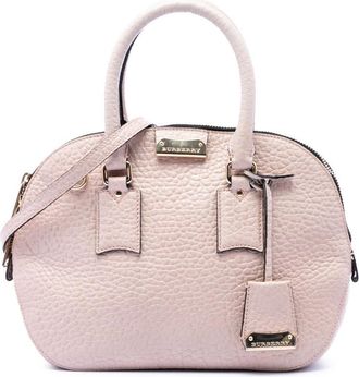 Burberry Pre-owned Burberry Small Grained Calfskin Heritage Orchard Bowling Bag Ladies KT9BFT4UGVPML0XM