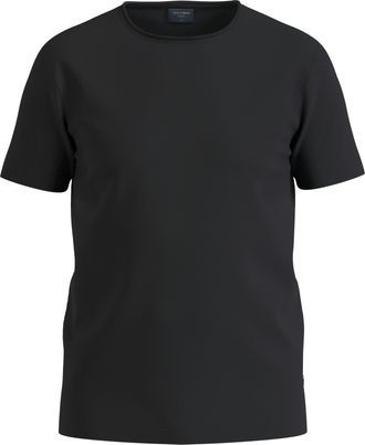 Olymp T-Shirt OLYMP Casual, Herren, Gr. 3XL, schwarz, Jersey, Obermaterial: 95% Baumwolle, 5% Elasthan, Basic, Rundhals, Shirts T-Shirt