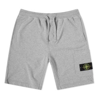 Stone Island Bermuda Cargo Shorts Melange Grey 741564651-V0M64