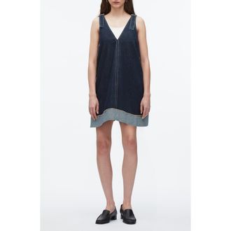 3.1 Phillip Lim Sleeveless Trapeze Minidress in Dark Indigo at Nordstrom Rack, Size Medium