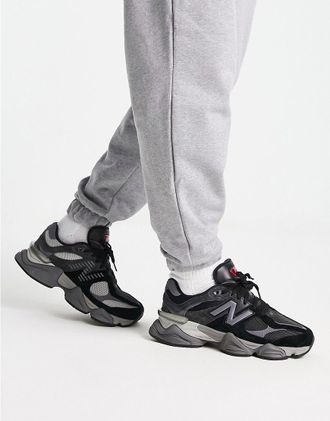 New Balance 9060 - Sneakers nere e grigio scuro-Nero
