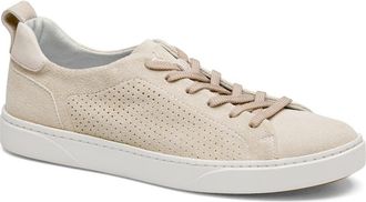 Johnston & Murphy Ollie Low Top Sneaker in Bone Washable Suede at Nordstrom, Size 11.5