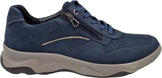 Waldl&auml;ufer H-Max Sneaker - Heren - Sneakers - Blauw - 44 EU - Leer - Schoenen