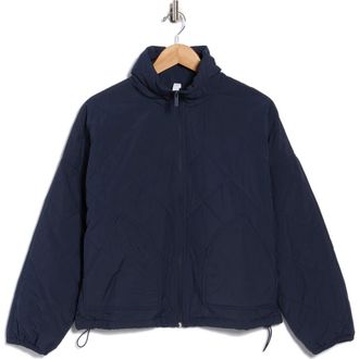 Zella Wander Diamond Quilted Jacket in Navy Sapphire at Nordstrom Rack, Size X-Small