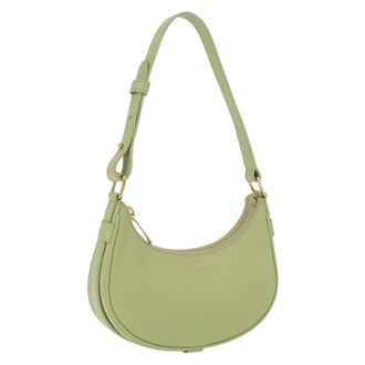 Celine Ava Bag Leather Green Leather Handbag (Pre-Owned)