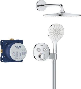 GROHE QuickFix Precision SmartControl Inbouw Douchesysteem - Vitalio Rain Mono 310 hoofddouche - chroom