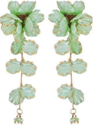 Panacea Linear Flower Earrings in Mint at Nordstrom Rack