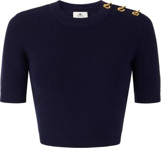 Elisabetta Franchi Mujer, Jerseys, Azul, Talla: XL