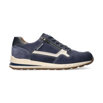 Mephisto Heren Sneaker Blauw Glad Leer - Heren - Sneakers - Blauw - 40 1/2 EU - Leer - Schoenen