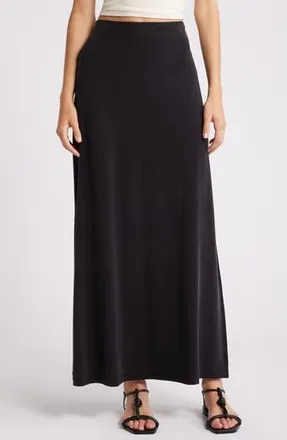& Other Stories Drape Maxi Skirt in Black Dark at Nordstrom Rack, Size Small