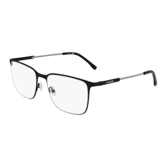 Lacoste Eyeglasses Rectangle Full Rim, Matte Black Frame And Clear Demo Lens Lens L2287N002