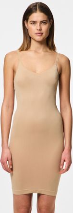 Pieces Unterkleid PIECES PCBALLROOM LONG SINGLET NOOS BC, Damen, Gr. L (XL), N-Gr, beige (nature), Jersey, Obermaterial: 95% Nylon, 5% Elasthan, unifarben, s