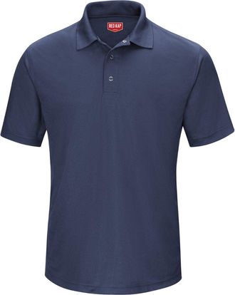 Red Kap Short Sleeve Performance Knit Gripper-Front Polo