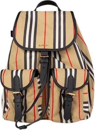 Burberry Enfield Rugzak - Dames - Tassen - Beige - Maat: ONE Size Nylon