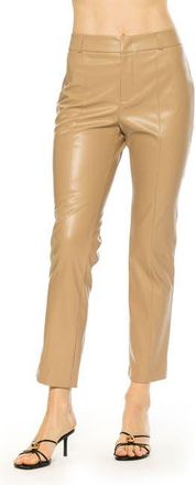 Alexia Admor Lior Vegan Leather Pants in Beige at Nordstrom, Size 12