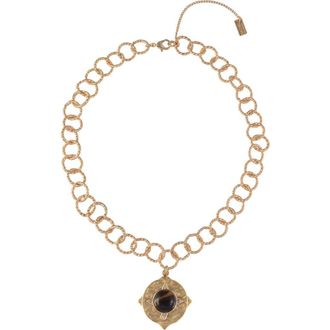 Rachel Roy Tigers Eye Pendant Necklace in Brown at Nordstrom Rack