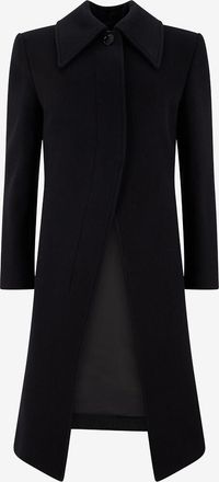 Alexander McQueen Langer Mantel aus Woll- und Kaschmir-Flanell