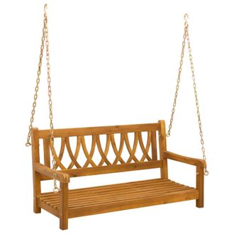 vidaXL Banca Columpio De Jard&iacute;n Natural 110 X 56 X 58 Cm Vidaxl